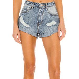 One Teaspoon Bandits Ripped Denim Shorts - Venice